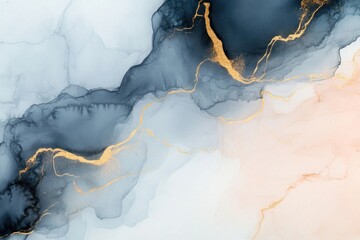 Sculpture watercolor minimal background accents marble gold.