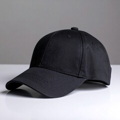Simple black baseball cap