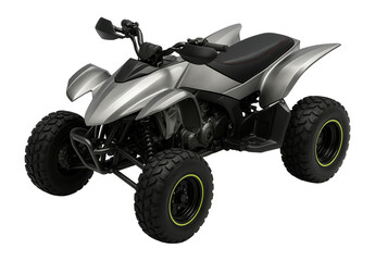 Fototapeta premium Racing ATV with a sleek metallic finish and integrated handlebar guards