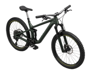 Trail-focused MTB with wide handlebar and dropper post