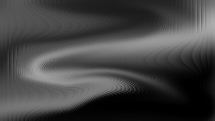 Flowing wavy monochrome gradient abstract background
