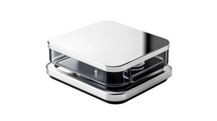 Modern kitchen scale with digital display on Transparent Background