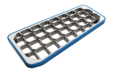 Grid fins with lattice structure and thermal-resistant coating