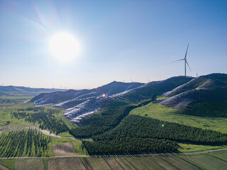 The 100-mile photovoltaic landscape road in Hebei Province