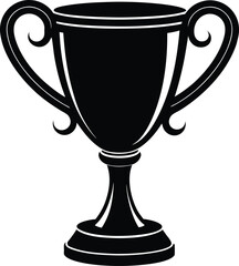 Elegant gold trophy cup with ornate handles for awards and recognition