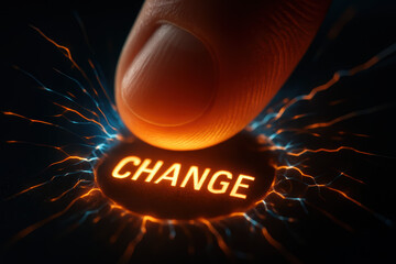 Change electricity energy and transformation inspire innovation and technology with glowing sparks
