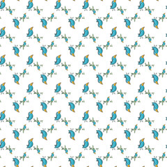 Adorable repeating pattern featuring playful cartoon giraffes perfect for children's projects fabric design nursery decor and whimsical creative uses.