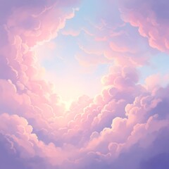 Pastel Sky Cloudscape.