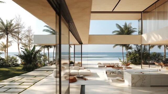 Modern coastal home interior
