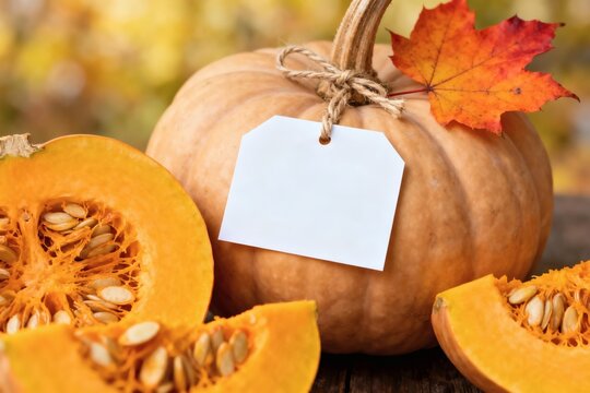 Cozy Autumn Scene Open Book Surrounded by Fall Foliage and Treats mockup photo E-commerce marketing poster Background shooting scene - Powered by Adobe