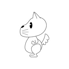 干支イラスト　戌（いぬ）/かわいい戌キャラクター/Chinese Zodiac Illustration-Dog