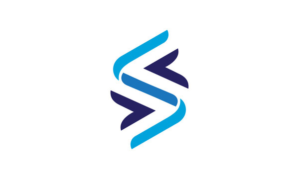 Letter S Technology Logo, Modern S logo, Initials Logo, lettermark