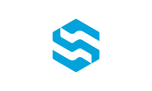 Letter S Technology Logo, Modern S logo, Initials Logo, lettermark