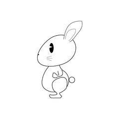 干支イラスト　卯（うさぎ）/かわいい卯キャラクター/Chinese Zodiac Illustration-Rabbit