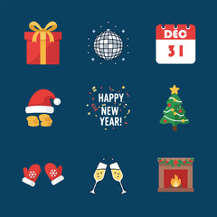 happy 2026 new year asset design resource