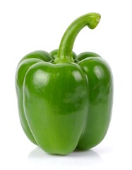 Isolated green bell pepper