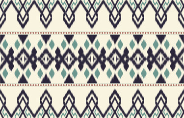 Ethnic abstract ikat art. Aztec ornament print. geometric ethnic pattern seamless  color oriental.  Design for background ,curtain, carpet, wallpaper, clothing, wrapping, Batik, vector illustration.