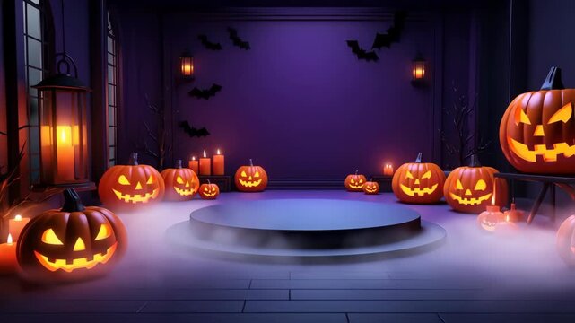 halloween background with pumpkin