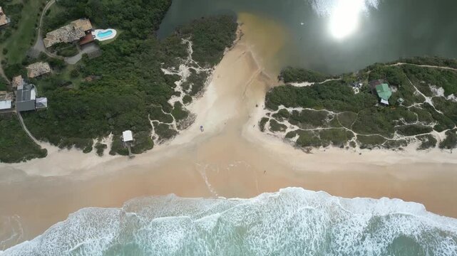 Lagoa do Rosa vista de drone