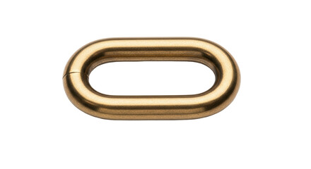 Obraz premium Isolated metal oval ring accessory object for fabric crafts, sewing, and design works