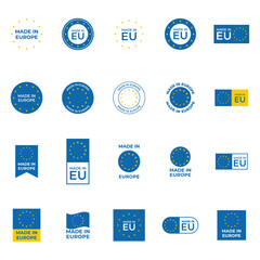 Large Mega Pack of Made in EU Europe Icons