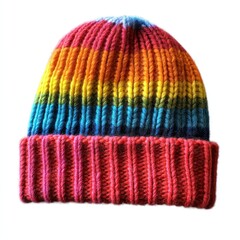 Colorful wool beanies hat winter accessory clothing.
