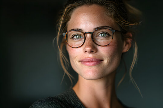 Portrait of confident female teacher smiling at camera