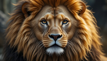 lion head portrait