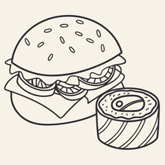 fast food vector illustration