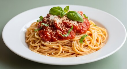 Delicious Spaghetti with Tomato Sauce.