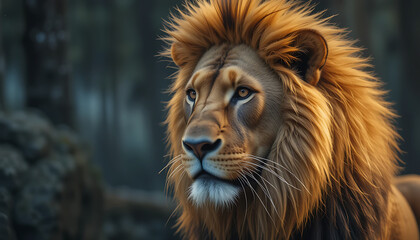 portrait of a lion
