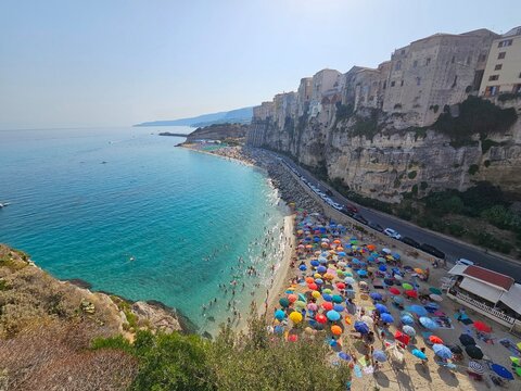 Tropea, Kalabrien, Blick, Panorama, Klippe, Altstadt