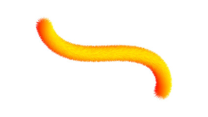 Glowing Furry Line in Gradient Colors