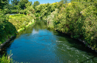 Obraz premium Downtown Kent River