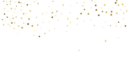 Silver gold stars confetti