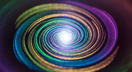 This title evokes a sense of cosmic energy and wonder, capturing the swirling colors.