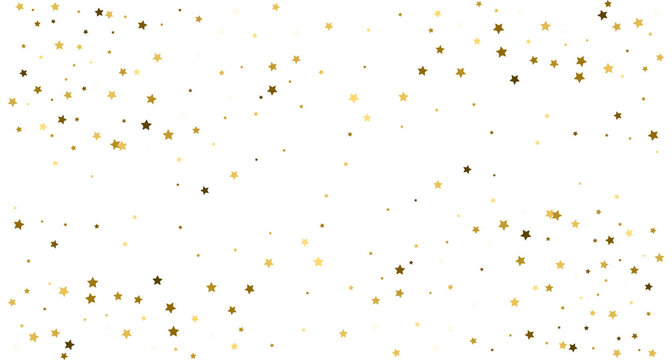 Silver gold stars confetti