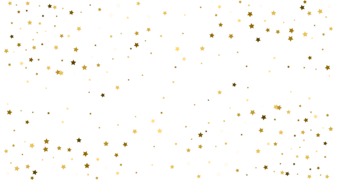 Silver gold stars confetti