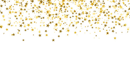 Silver gold stars confetti