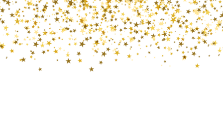 Silver gold stars confetti