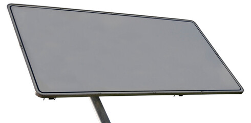 Mockup of a road sign