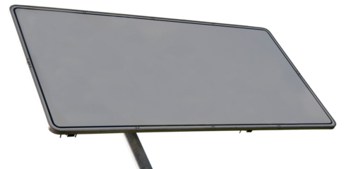 Mockup of a road sign