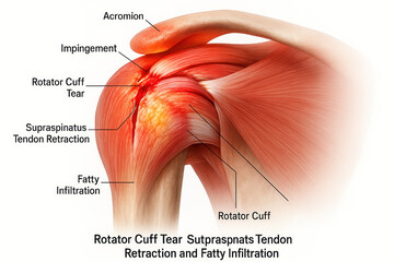 Shoulder Rotator Cuff Tear, Tendon Retraction, and Fatty Infiltration