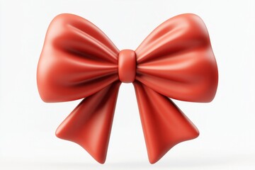 Red chubby Christmas bow illustration accessories accessory.