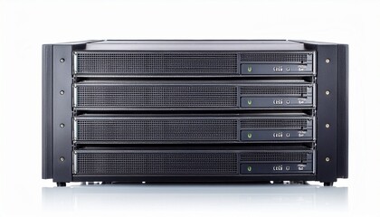 a computer server on a white background