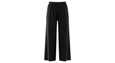 Black Wide Leg Pants Mockup Womens Fashion