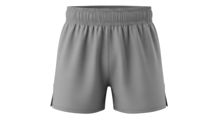 Gray Boxing Shorts Mockup Athletic Apparel Template