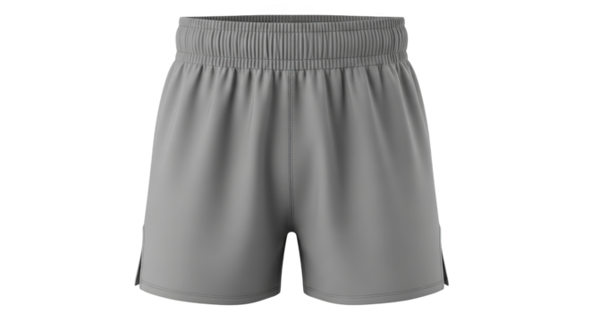 Gray Boxing Shorts Mockup Athletic Apparel Template