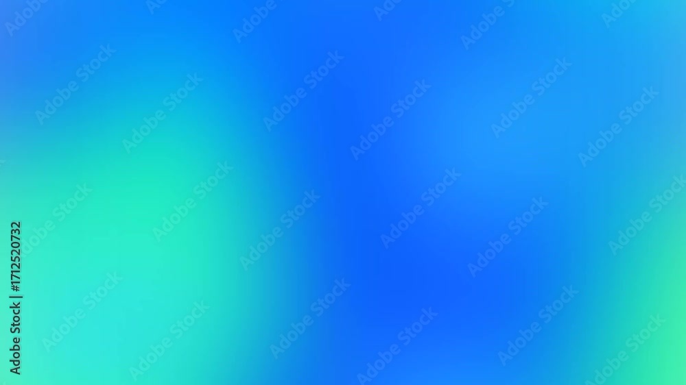 Wall mural blue green smooth gradient texture abstract background animation