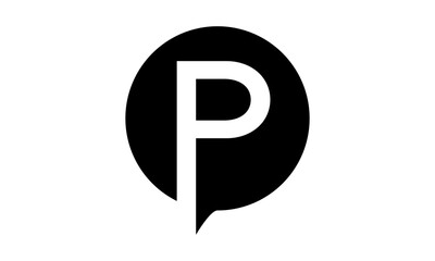 Modern Letter P Logo